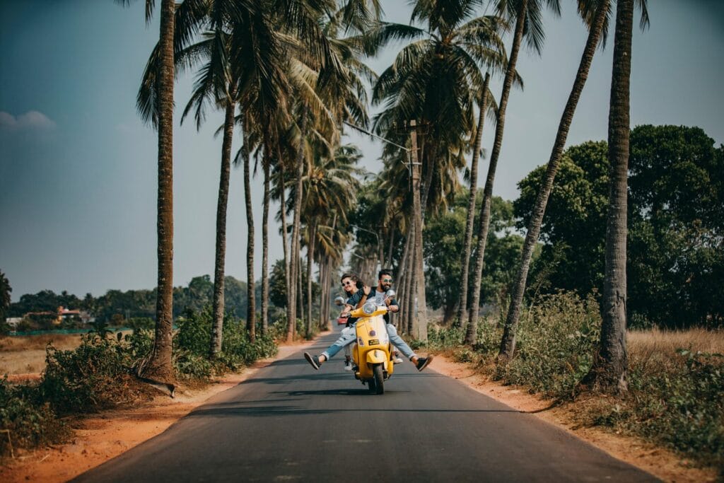 travellers on motorcycle