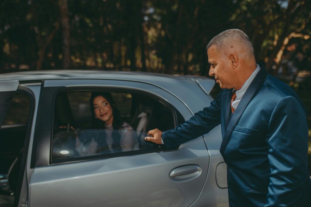 chauffeur and client