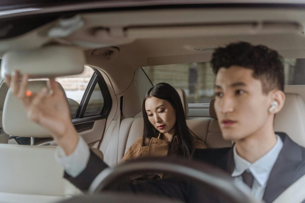 chauffeur and traveller